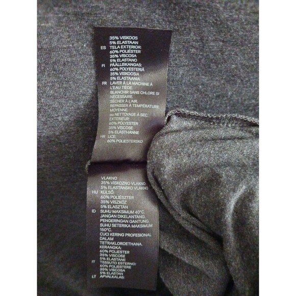 French Connection Dress Women's Small Heather Grey Bodycon Maxi Dress Side Slit‎ - Picture 6 of 13